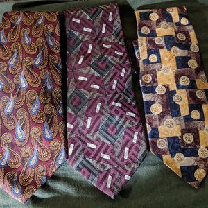 TIES SET OF 3 Robert Talbott , SILK